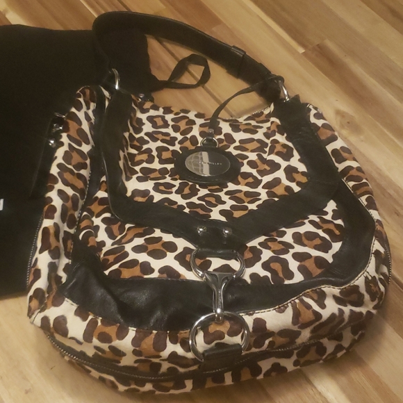 NWoT Karen Millen CalfHair and Leopard Bag - Picture 2 of 8